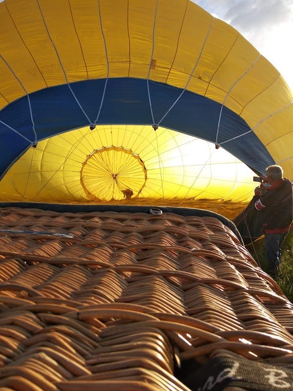 preparazione del pallone