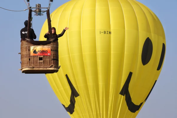 La flotta di giro in mongolfiera: la mongolfiera Smile
