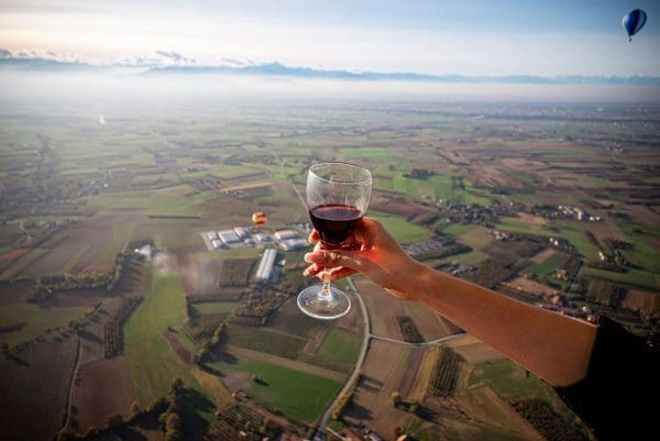 Degustazione vini in volo