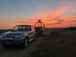 Rientro al campo di decollo sui nostri automezzi.