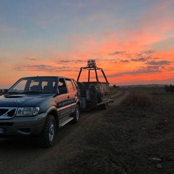 Rientro al campo di decollo sui nostri automezzi.