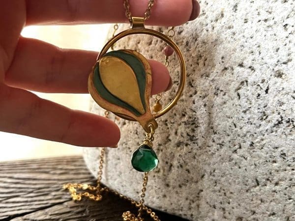 Collana mongolfiera con anello Magikemani