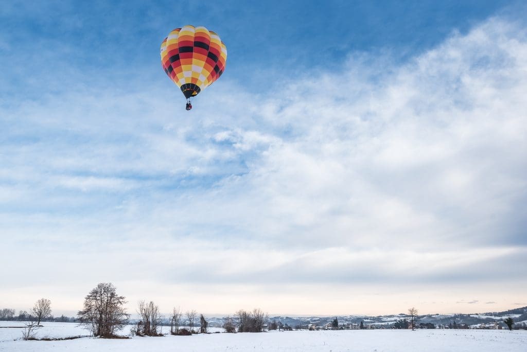 in Mongolfiera si vola anche d'inverno