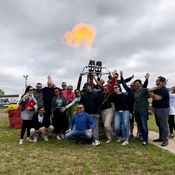 Team building in mongolfiera