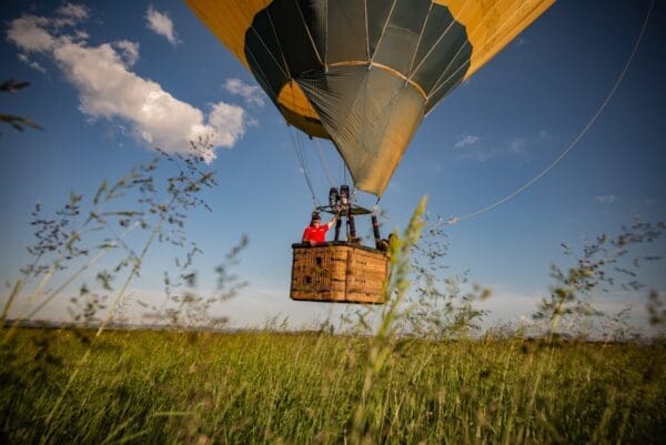 La Mongolfiera decolla dal campo