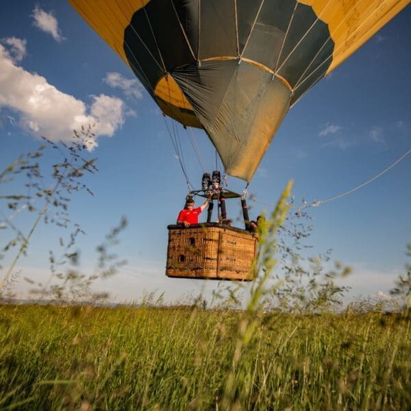 La Mongolfiera decolla dal campo